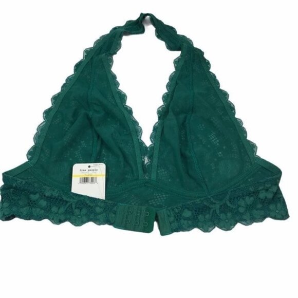 Free People Galloon Lace V-neck Halter Bralette - Picture 7 of 11